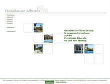 Tablet Screenshot of familienurlaub-albarella.de